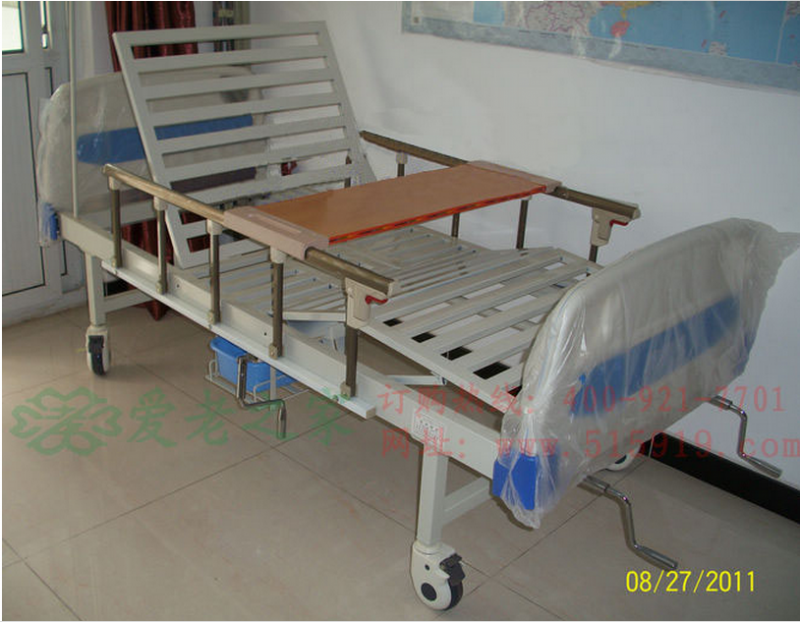 癱瘓老人病床 家用 護(hù)理床ABS-1三折護(hù)理床 帶便孔