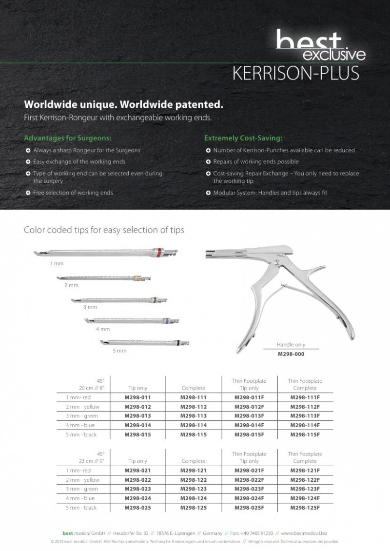 Best可拆咬骨鉗B0001