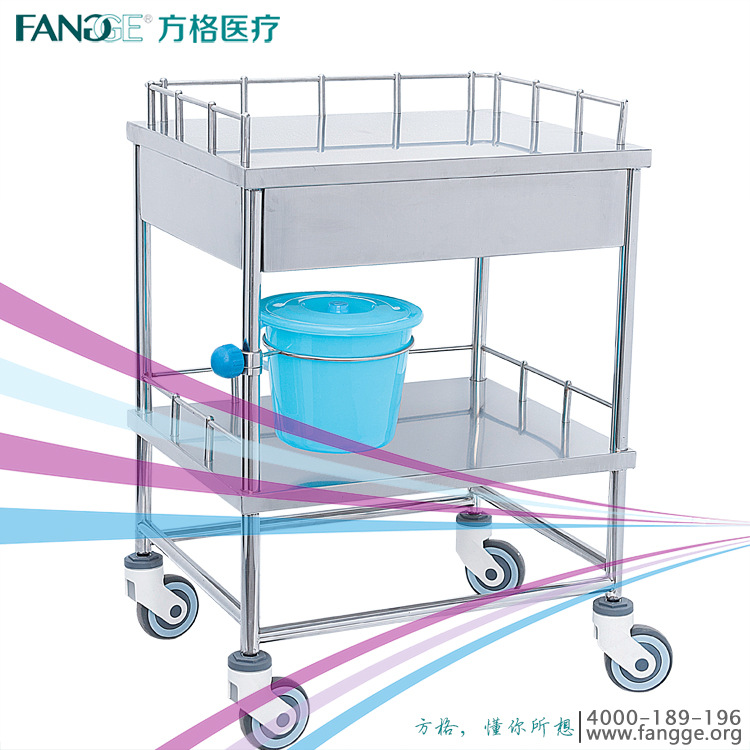 不銹鋼治療車B08