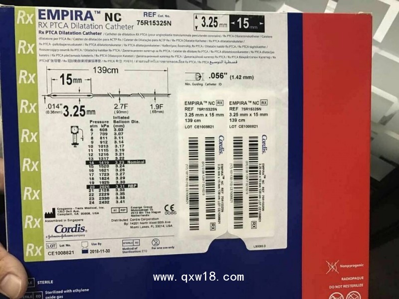Cordis球囊強(qiáng)生球囊Empira