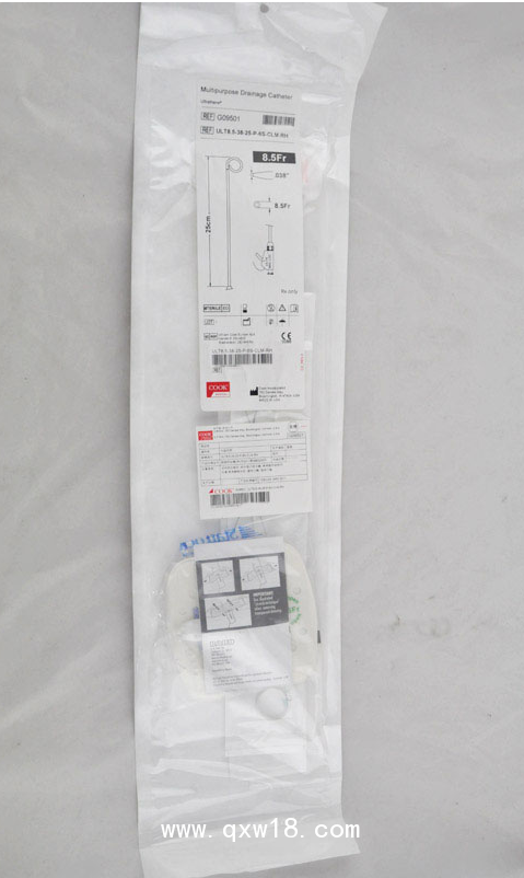 美國庫克 COOK引流導(dǎo)管8.5F-25cm