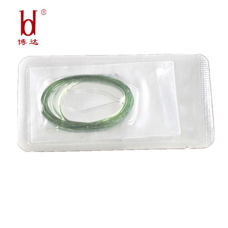 博達(dá)可吸收性外科縫線埋線用90厘米長(zhǎng)不帶針綠色醫(yī)用羊腸線
