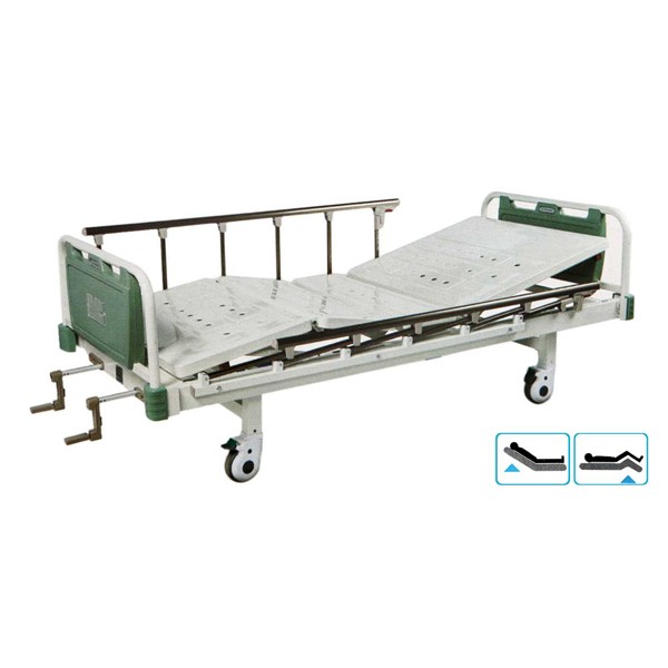 銘泰手動雙搖護理病床S2系列手動病床，手搖式病床，雙搖病床