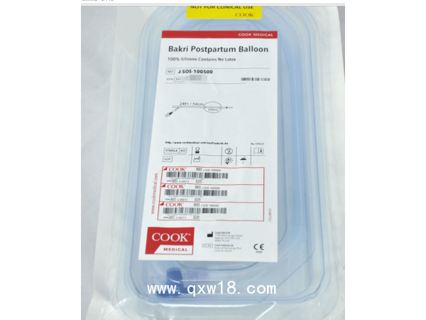 美國(guó)庫(kù)克Bakri 子宮填塞球囊導(dǎo)管J-SOS-100500