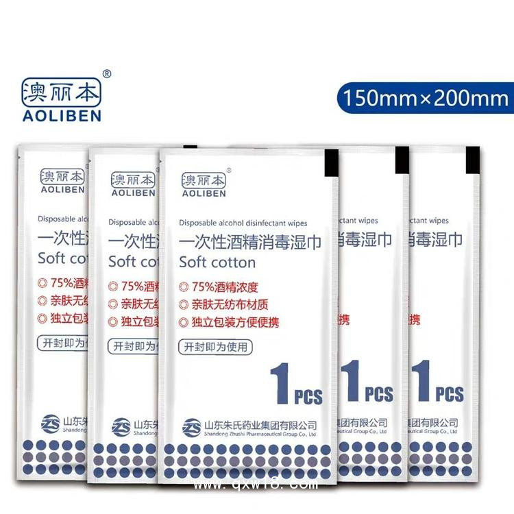 澳麗本 一次性酒精消毒濕巾