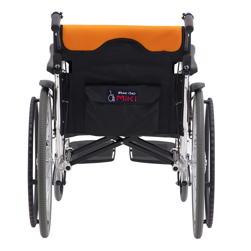 Miki三貴輪椅車MCS-43JL型手推代步車免充氣輪椅車