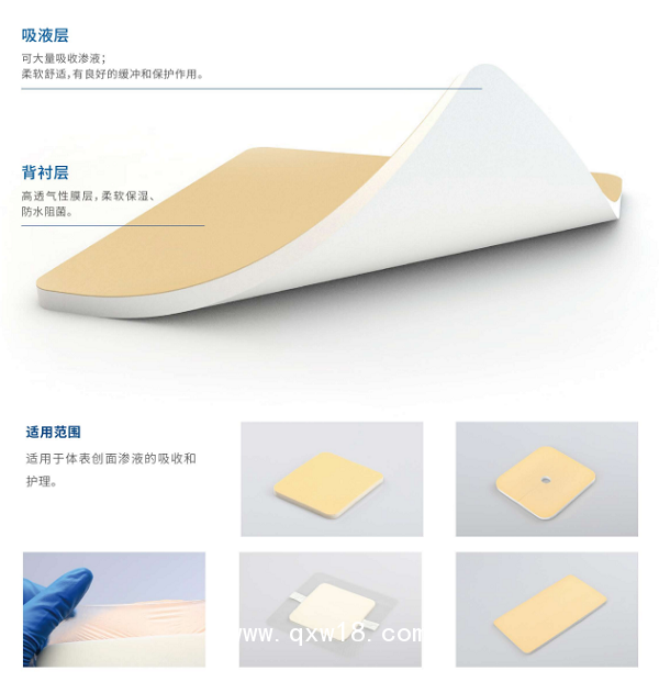 自粘性聚氨酯泡沫敷料（創(chuàng)傷、糖尿病足、褥瘡貼可OEM）