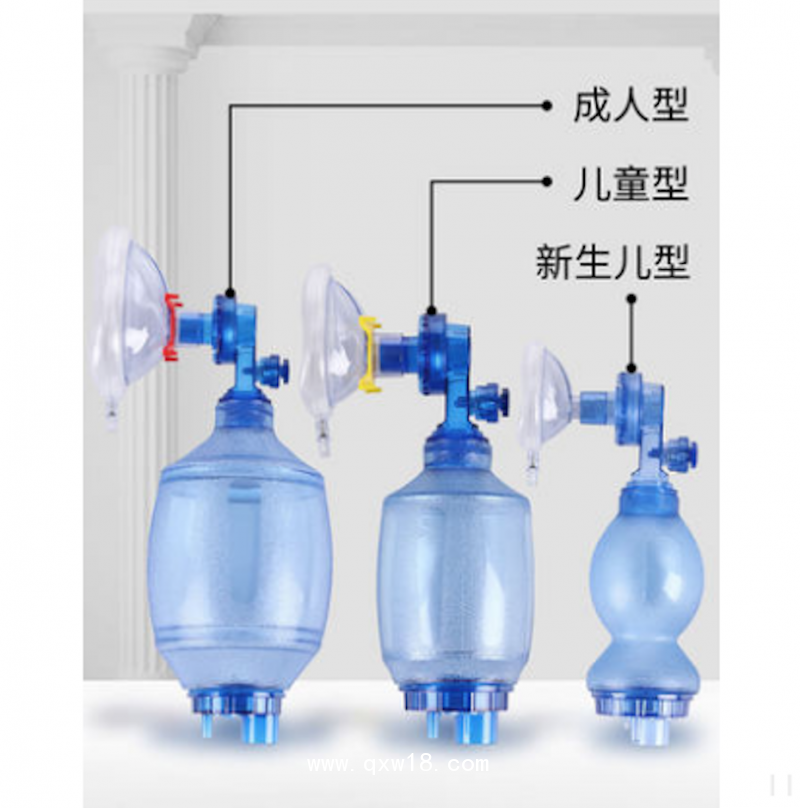 簡易呼吸器 硅膠人工呼吸器 醫(yī)用復(fù)蘇氣囊手動按壓球囊