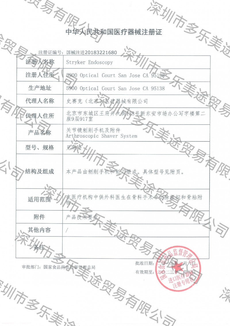 美國史塞克 刨削刀頭 275-638-000