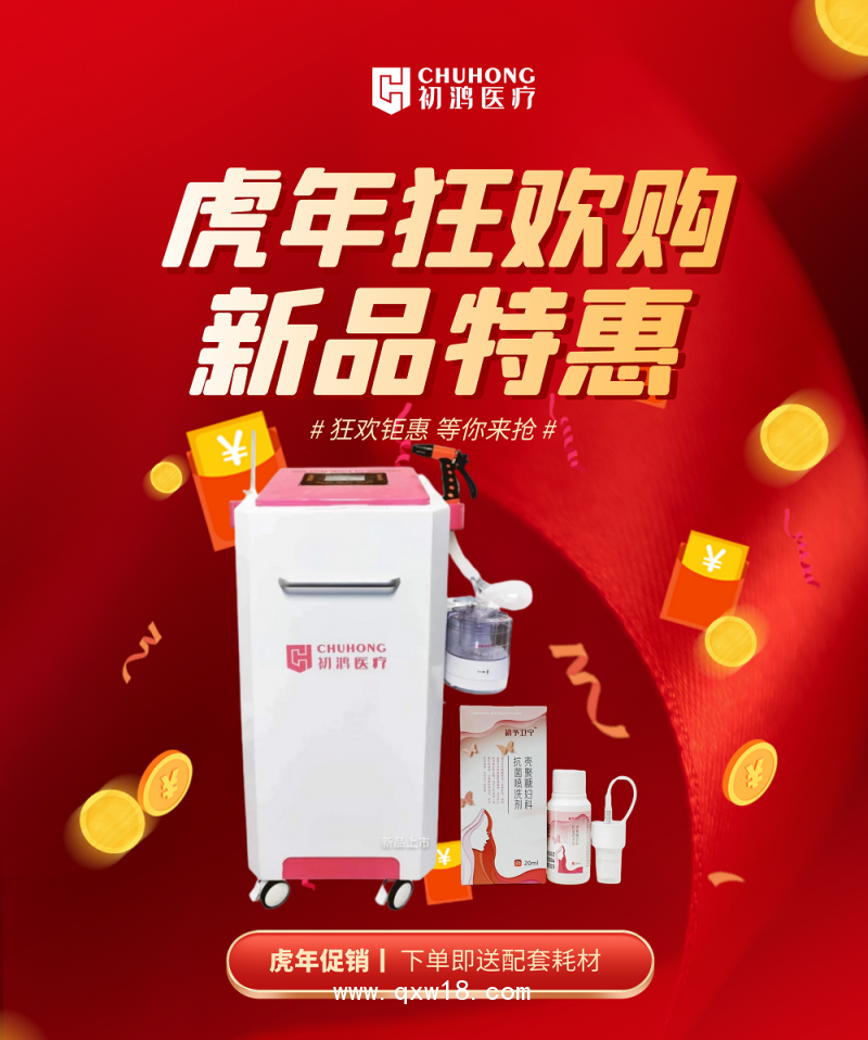 初鴻超聲波臭氧霧化婦科治療儀ZJ-9000醫(yī)用豪華款