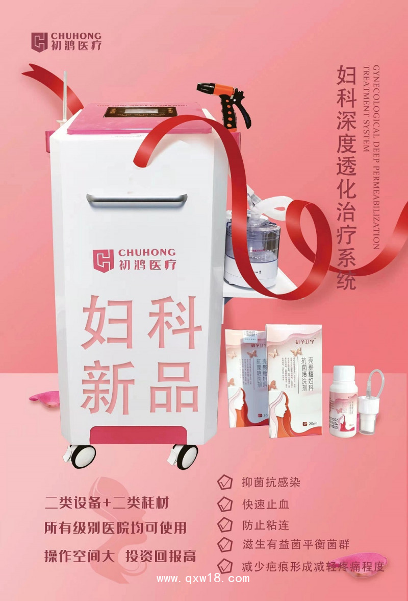 初鴻超聲波臭氧霧化婦科治療儀 婦科臭氧綜合治療儀婦科炎癥