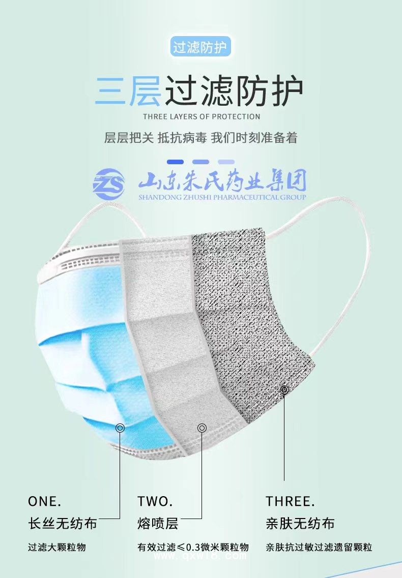 一次性醫(yī)用外科口罩成品10片（中文）