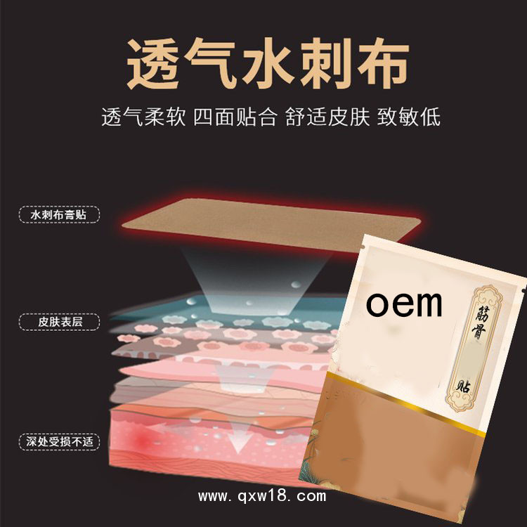 筋骨貼 水刺布理療貼醫(yī)院定制診所藥店oem貼牌代加工廠家