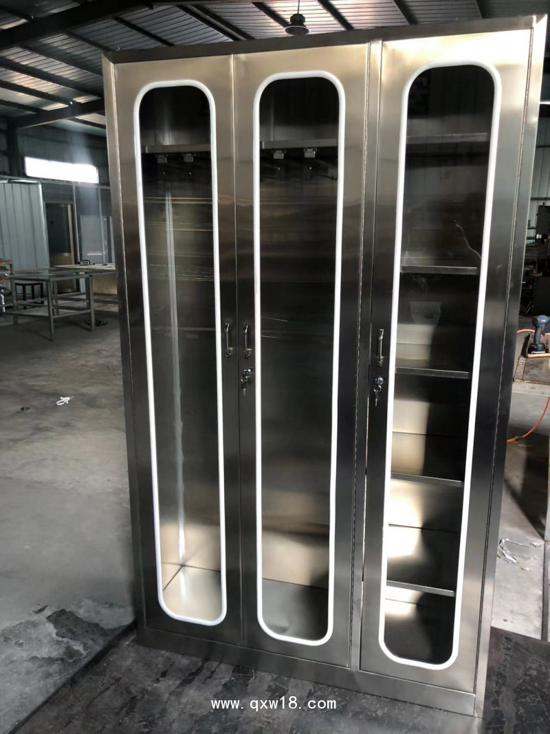 山東欣雨辰醫(yī)療 不銹鋼導(dǎo)管柜 可定制不銹鋼推車櫥柜