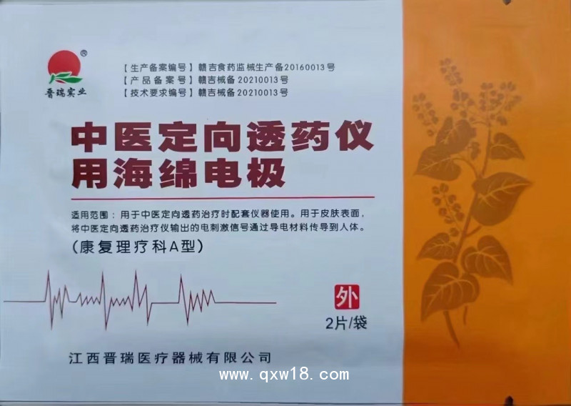 晉瑞JR中醫(yī)定向透藥治療儀用海綿電極|理療電極片