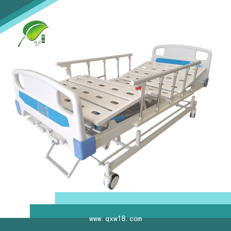 手動三搖病床 沖孔醫(yī)用護(hù)理床