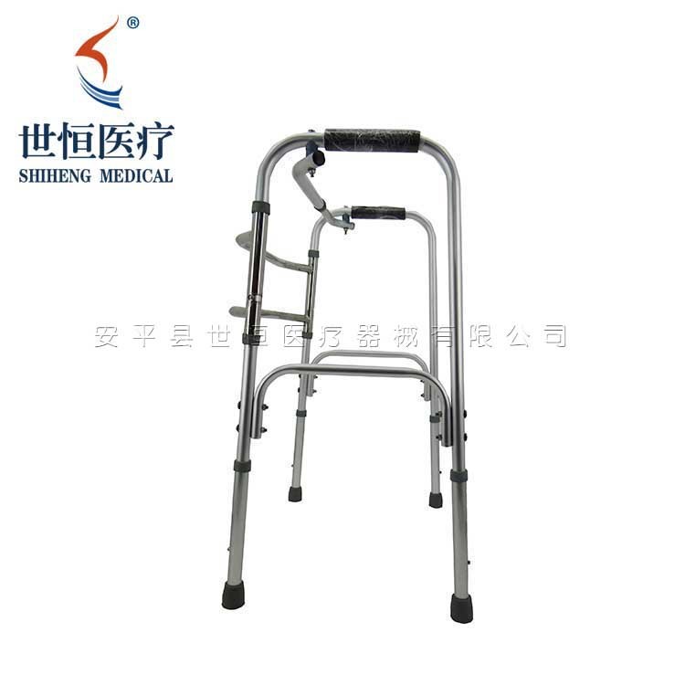 世康恒達 助行器不銹鋼助行器老年人走路輔助拐杖可調(diào)高低助行器