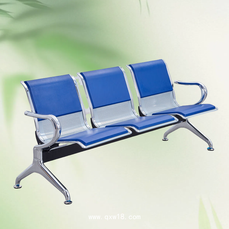 大廳候診椅 不銹鋼 三連坐