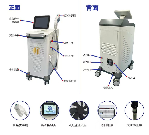 光子嫩膚儀器_DPL脫毛美容設備_美白嫩膚醫(yī)療診所用